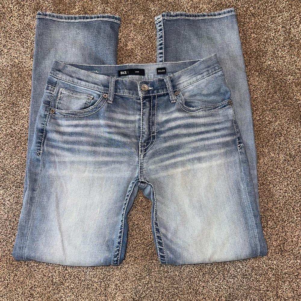 BKE Faded Blue Denim Jeans